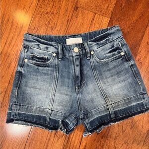 Habitual Crosby Release Hem shorts in a distressed denim wash size 25